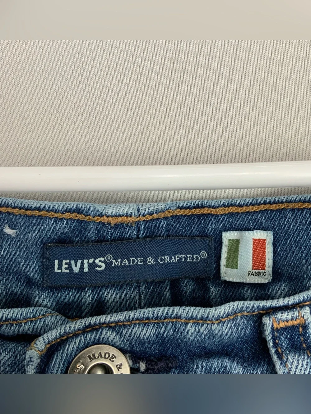 Levi's Made & Crafted 502 Jeans Sz 29x34 Regular Taper Selvedge Italian Denim